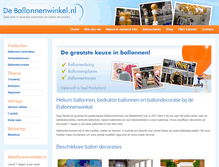 Tablet Screenshot of deballonnenwinkel.nl